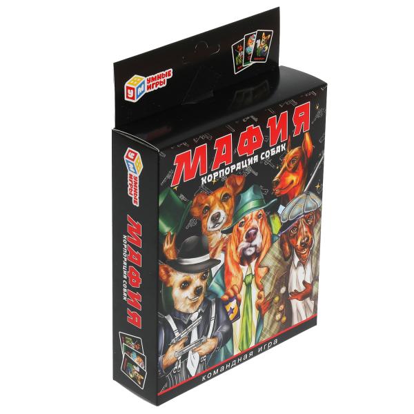 Мафия Корпорация собак. 18 карточек. Коробка: 138х170х40мм, карточки 76х106мм. Умные игры в кор.50шт