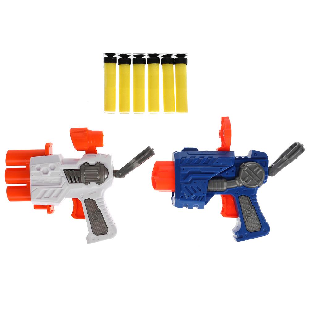 Игрушка-бластер с мягкими пулями в кор. 30*5,5*16см ИГРАЕМ ВМЕСТЕ в кор.2*24шт