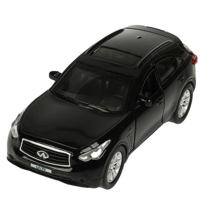 Машина металл "INFINITI QX70", длина 12см, открыв. двери, инерц, черный в кор Технопарк в кор.2*36шт