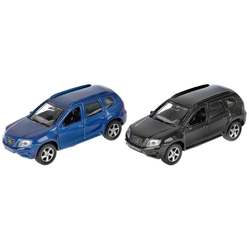 Машина металл NISSAN terrano/almera 12см., дв.,баг.,инерц., асс., дисп. Технопарк уп-12шт в кор2*4уп