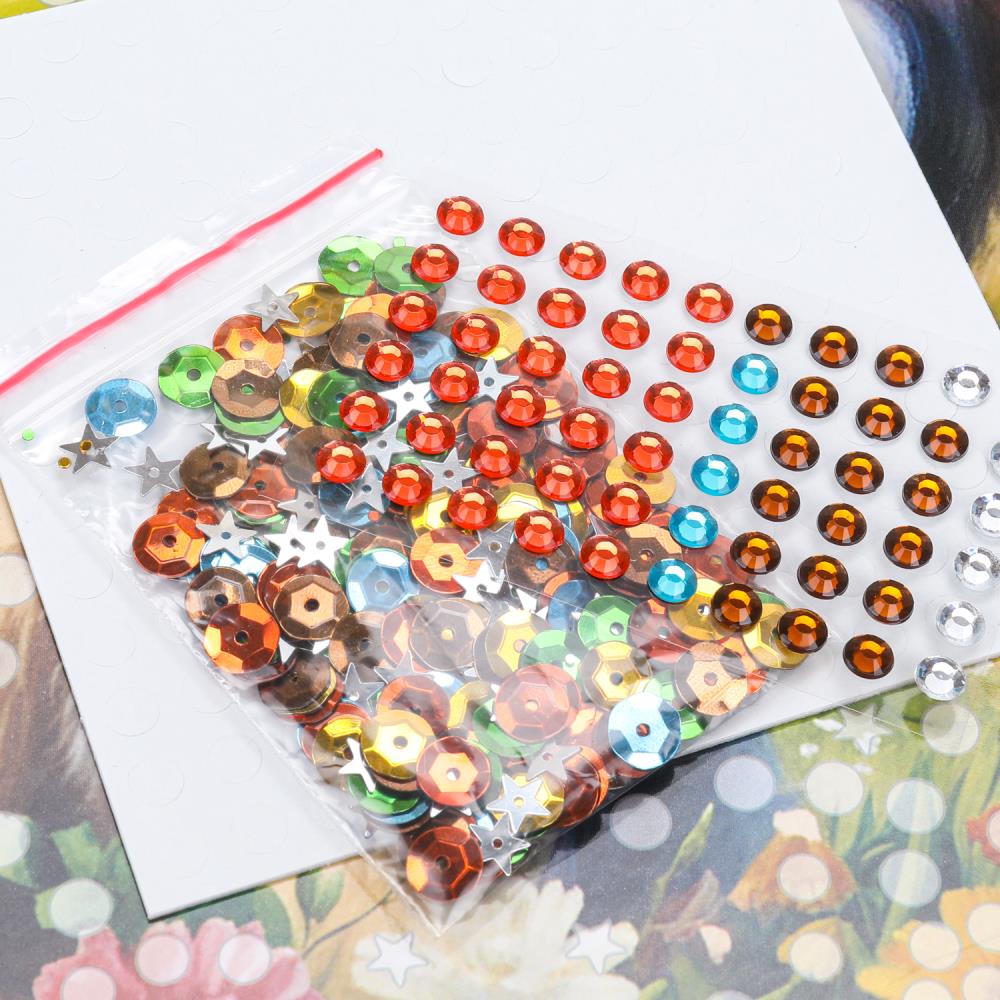 Аппликация Со стразами и пайетками йорк МУЛЬТИ АРТ в кор.100шт