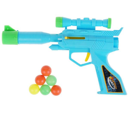 Pistolet avec cartouches, blister 26*21,5*4 cm, ИГРАЕМ ВМЕСТЕ в кор.2*96шт