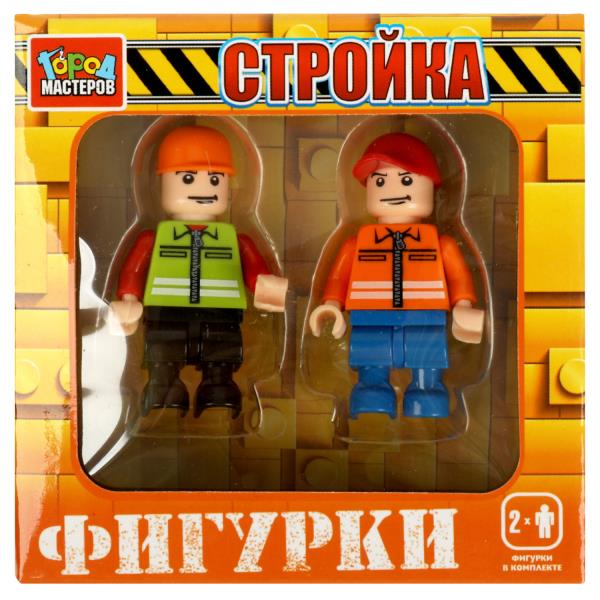 Конструктор фигурки стройка, 2 шт. Grands maîtres en cor.2*40шт