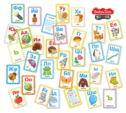 Игра настольная "Азбука на картинках" Baby Toys Games