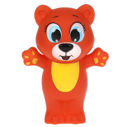 YF-03-2021 Игрушка для ванны мишка 9 см, в сетке, КАПИТОШКА в кор.2*240шт