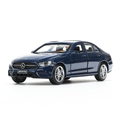 Машина металл MERCEDES-BENZ classe e amg 12см, дв,баг,ин,синий, кор. Parc technologique dans le cor.2*36шт