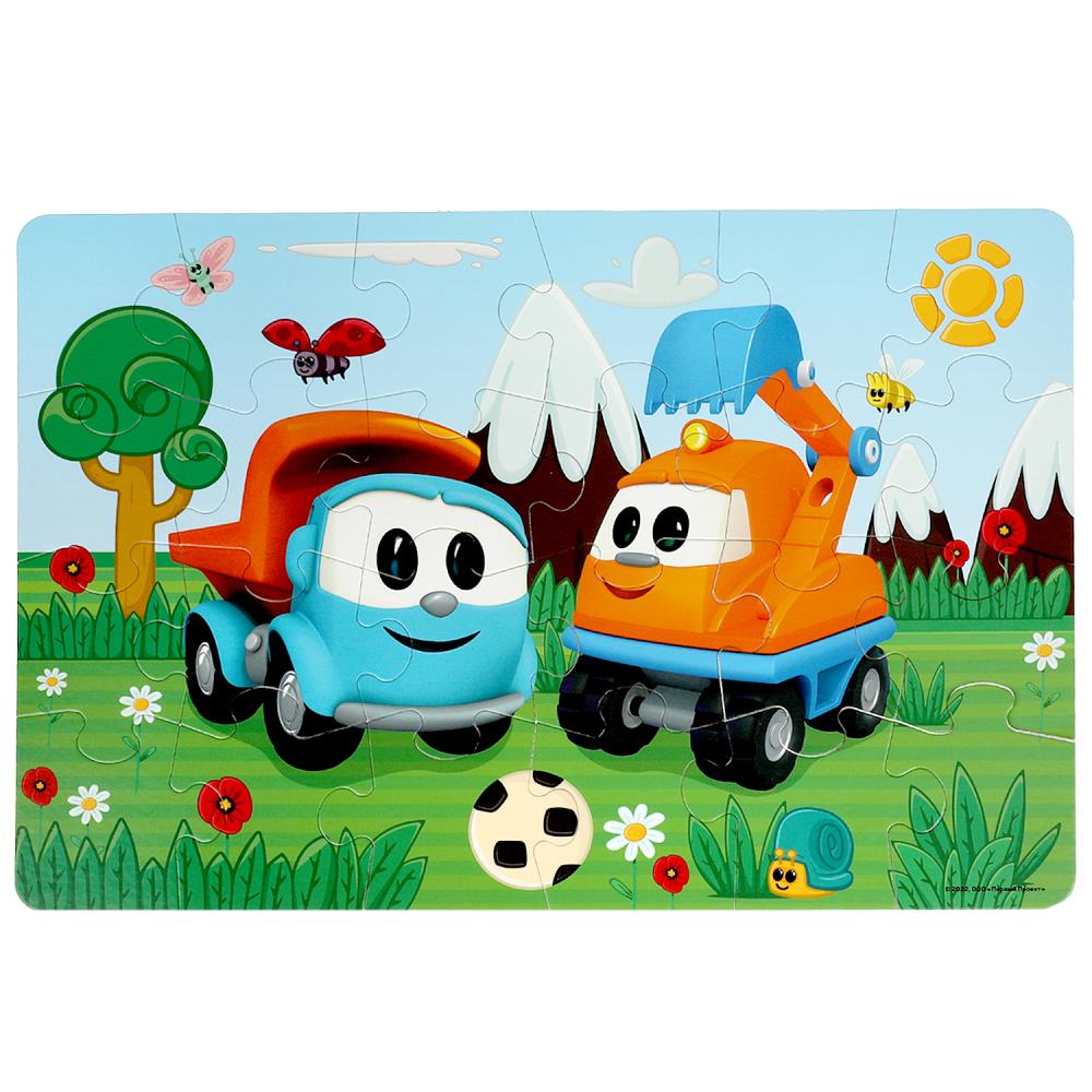 Грузовичок Лёва. Макси-пазлы в большой коробке. 24 détails. 355х240х35 mm. Умные игры в кор.20шт