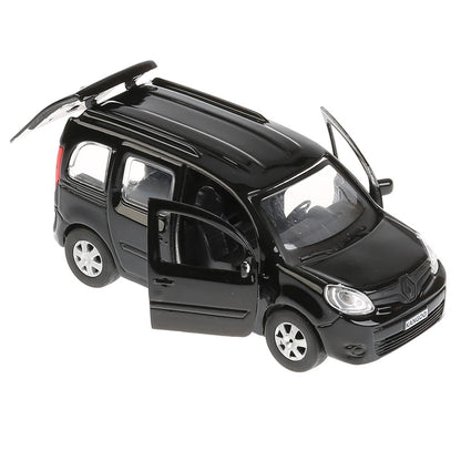 ТМ Технопарк. Машина металл "RENAULT KANGOO" 12см, открыв. двери, инерц., ЧЕРНЫЙ в кор. в кор.2*36шт