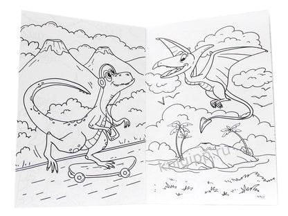 РАСКРАСКА А5 эконом. МИР ДИНОЗАВРОВ