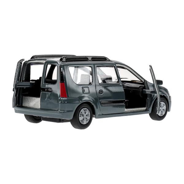 Машина металл LADA LARGUS длина 12 см, двери, багаж, инерц, кор. Технопарк в кор.2*24шт