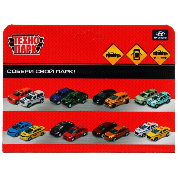 SANTAFE2-12-RD 338204 Машина металл HYUNDAI SANTAFE длина 12 см, двери, багаж, инер, красный, кор. Т