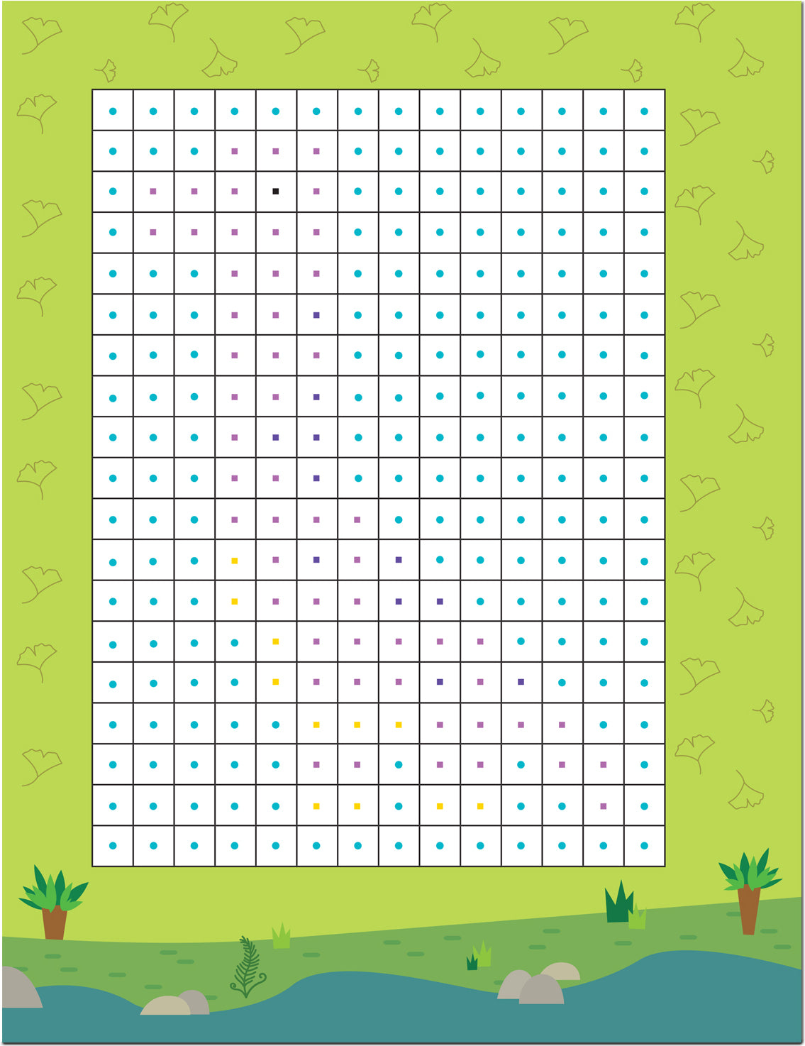 Пиксели. Клеим и рисуем. Динозавры