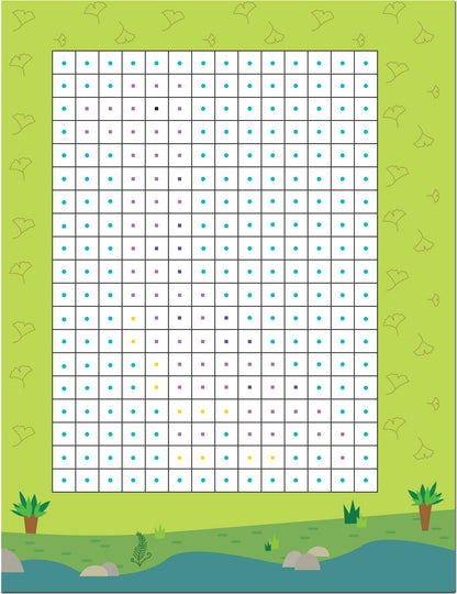 Пиксели. Клеим и рисуем. Динозавры