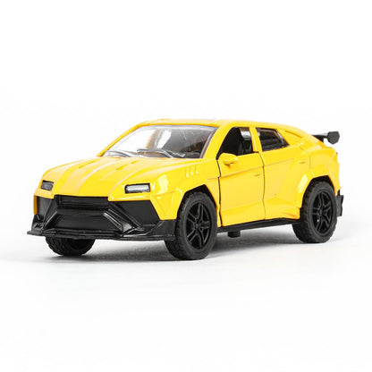 Машина металл свет-звук lamborghini urus 12см,св/зв, двер.инерц.,кор. Технопарк в кор.2*48шт