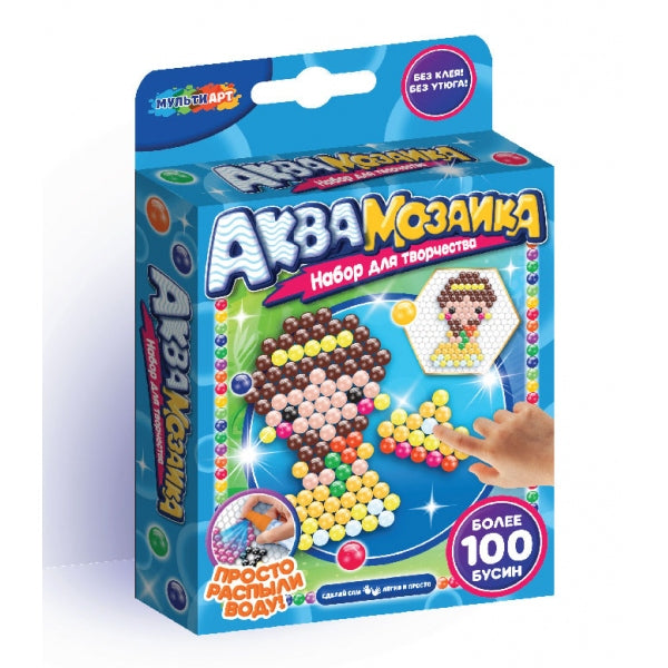 Аквамозаика 100 бусин принцесса МУЛЬТИ АРТ в кор.48шт
