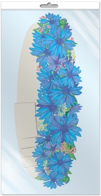 *МА-10479 Маска-ободок. Веночек из васильков (в индивидуальной упаковке с европодвесом и клеевым клапаном) - группа Цветы