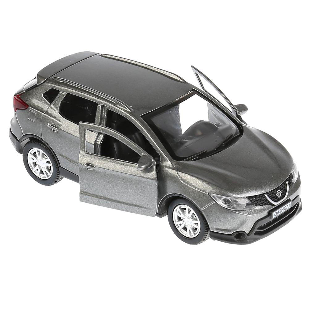 ТМ Технопарк. Машина металл "NISSAN QASHQAI" 12см, откр дв, багаж, инерц, СЕРЫЙ. в кор. в кор.2*36шт