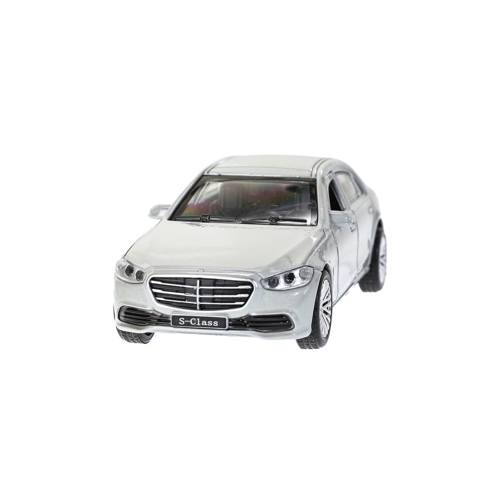 Машина металл MERCEDES-BENZ s-class v223 12см,дв,багаж,инер,серебристый,кор. Технопарк в кор.2*36шт