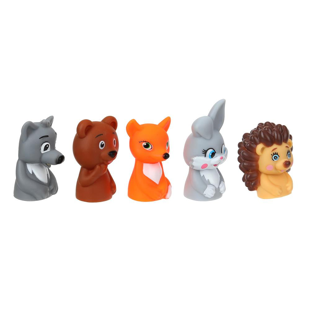 Игрушка пластизоль для купания пальчикового театра животных на блист. КАПИТОШКА в кор.2*96шт