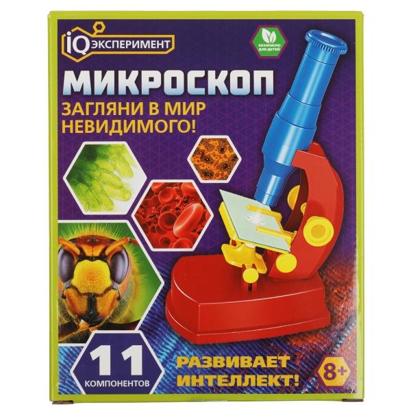 Микроскоп "iq эксперименты", 11 деталей, кор.14*17,5*4,5см ИГРАЕМ ВМЕСТЕ в кор.2*60шт