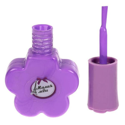 Косметика ДЛЯ ДЕВОЧЕК тени для век с блесками, лак для ногтей МИЛАЯ ЛЕДИ в кор.2*288шт