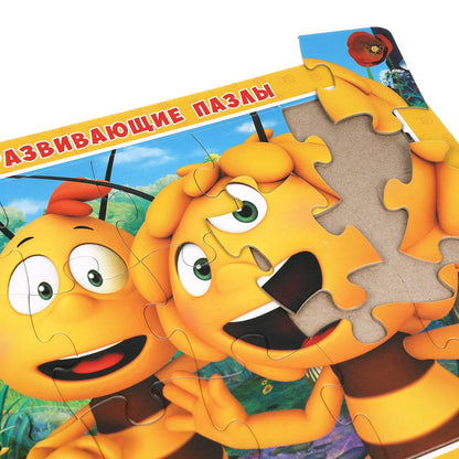 309782 Пчелка Майя. Пазлы в рамке (15 дет.) Умные игры в кор.50шт