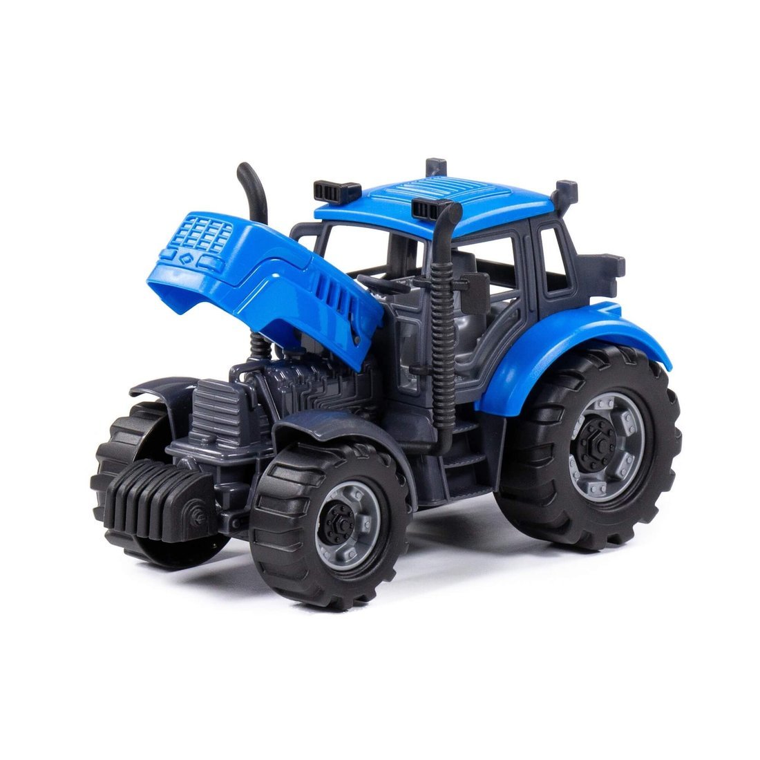 Полесье. Трактор "Прогресс" инерционный (синий) в коробке арт. 91215 /12