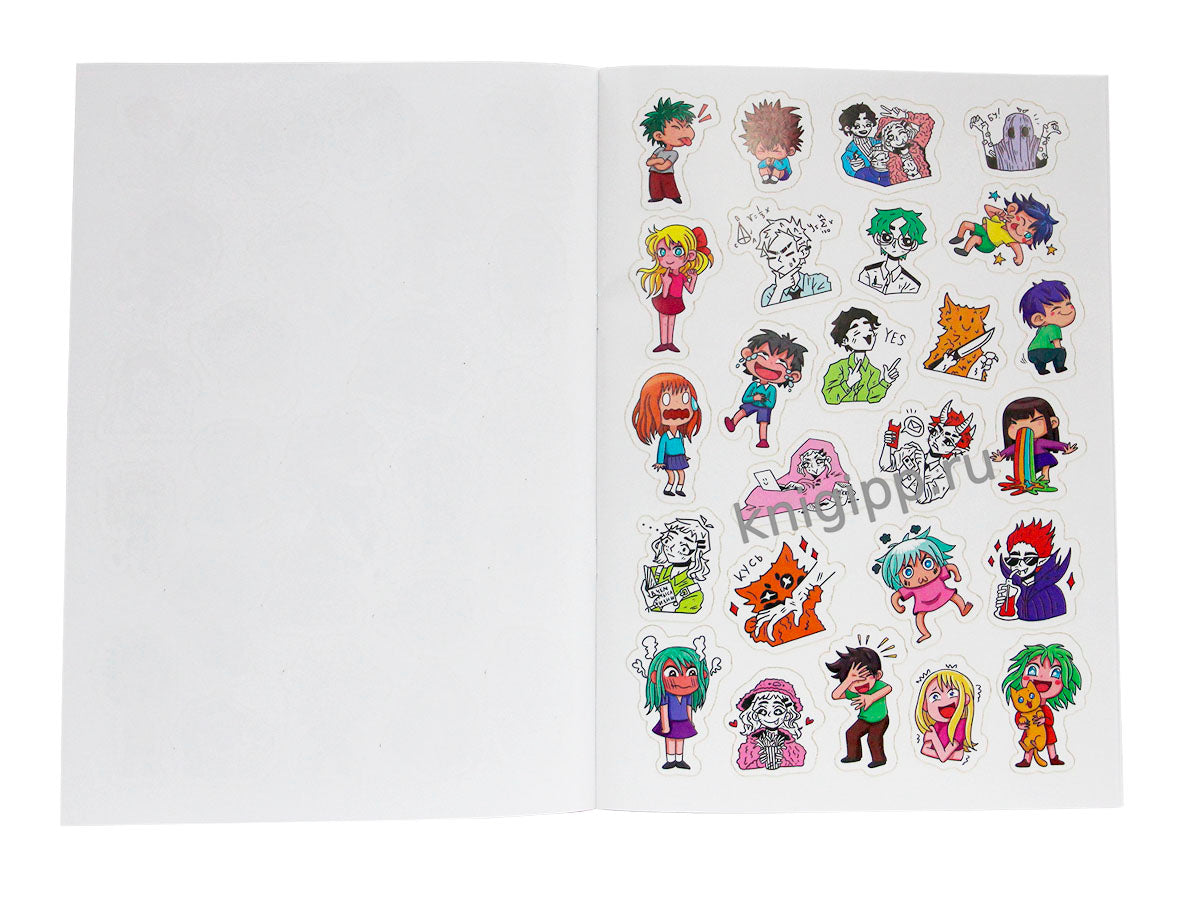 100 крутых стикеров. Аниме