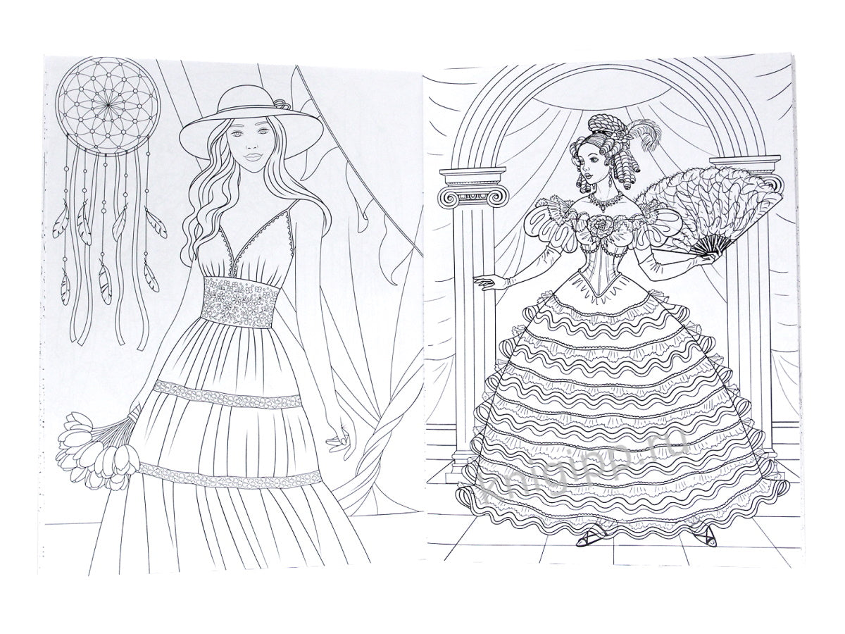 СУПЕР-ПУПЕР РАСКРАСКА. МОДНЫЕ ДЕВЧОНКИ