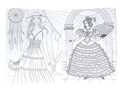 СУПЕР-ПУПЕР РАСКРАСКА. МОДНЫЕ ДЕВЧОНКИ