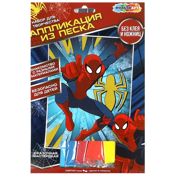 Аппликация из песка и глиттера 17х23 см супергерой МУЛЬТИ АРТ в кор.100шт