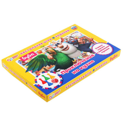 НАСТОЛЬНАЯ ИГРА-ХОДИЛКА "УМНЫЕ ИГРЫ" ПРИКЛЮЧЕНИЯ НА КУХНЕ. БУБА в кор.20шт