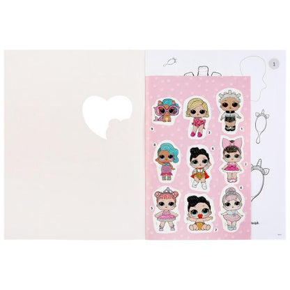 Веселые подружки. Лол. (Первая раскраска с вырубкой в обложке и глиттер. наклейками). Умка в кор50шт