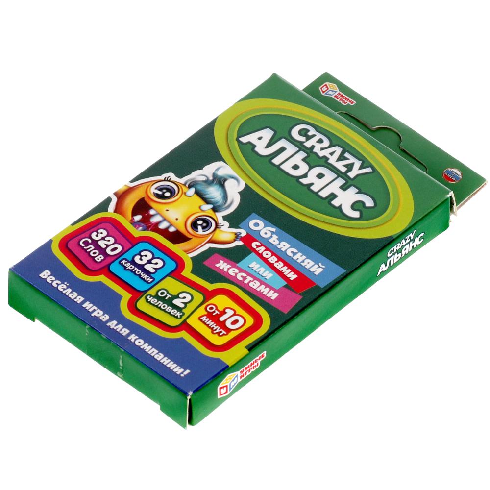 Карточная игра "Crazy Альянс".Коробка с европодвесом, 32 карточки Умные игры в кор.150шт
