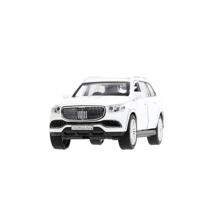 Машина металл MERCEDES-BENZ gls maybach 12см, дв,баг,ин,белый, кор. Технопарк в кор.2*36шт