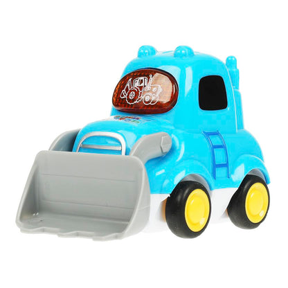 Музыкальный ЭКСКАВАТОР СИНИЙ ТРАКТОР 18 песен,стихов,звуков.свет.кор.бат Умка в кор.2*48шт