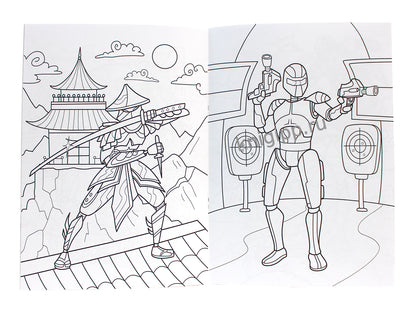 РАСКРАСКА С РОБОТОМ. МИР РОБОТОВ