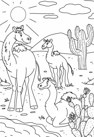 РАСКРАСКА С КАРАНДАШАМИ. ДИКИЕ ЖИВОТНЫЕ