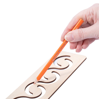 Игра развивающая деревянная "Магические линейки" (трафареты)