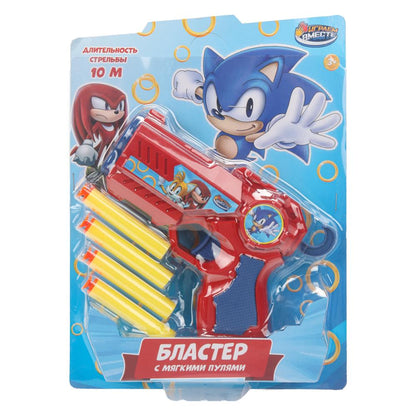 Бластер мягкие пули, блист.25,5*19*5см ИГРАЕМ ВМЕСТЕ в кор.2*72шт