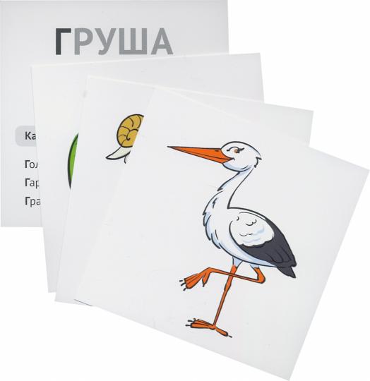 Карточки в лапочке. Азбука в картинках. 33 карточки с заданием на обороте