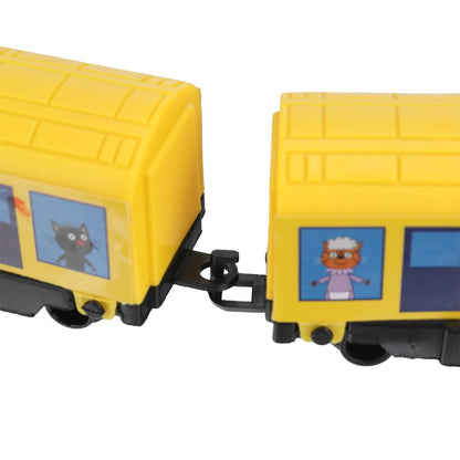 Железная дорога мультяшная Три Кота длина пути 90, кор.28*18*4см ТЕХНОДРАЙВ в кор.2*66шт