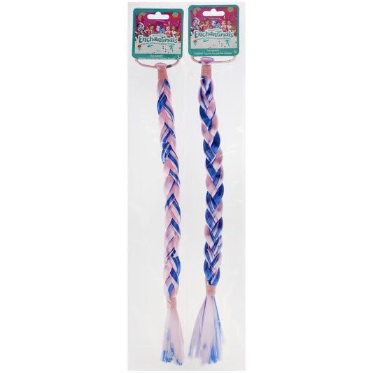 Аксесс д/девочек ЭНЧЕНТИМАЛС резинка с косой (розовый/фиолет./голубой) МИЛАЯ ЛЕДИ уп-10шт в кор.50уп