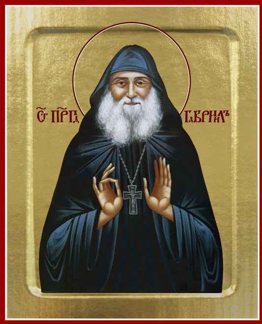 Икона Гавриила Ургебадзе, преподобного (на дереве): 125 х 160