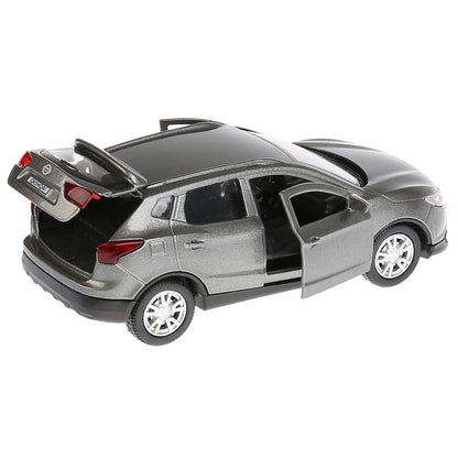 ТМ Технопарк. Машина металл "NISSAN QASHQAI" 12см, откр дв, багаж, инерц, СЕРЫЙ. в кор. в кор.2*36шт