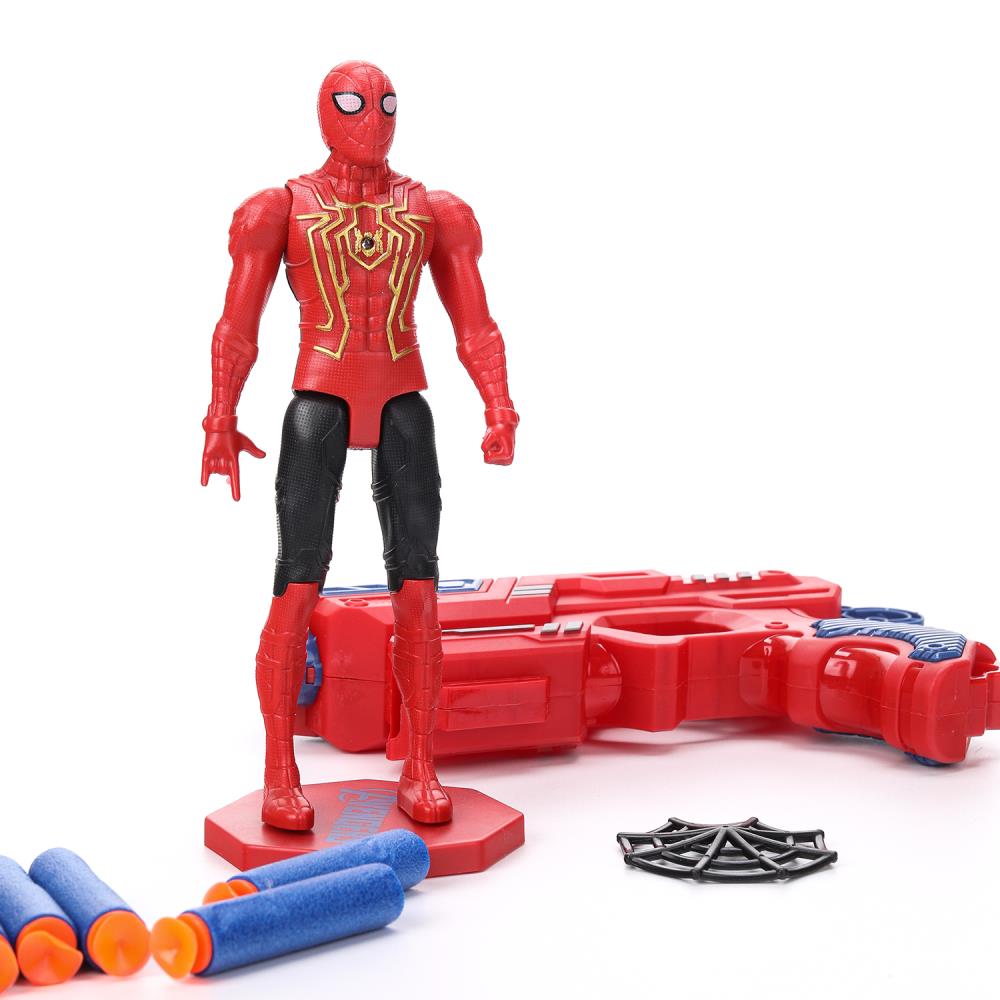 Бластер с мягкими пулями и фигуркой, блистер 33*17*5см - в кор.2*32шт