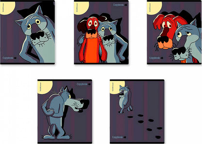 Тетрадь общая ErichKrause Жил-был Пес, 48 листов, клетка, выборочный УФ-лак_MIX-PACK 60631