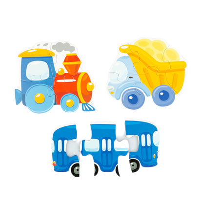 Jouets pour bébé "Транспорт" (5 cartes, 15 pièces)