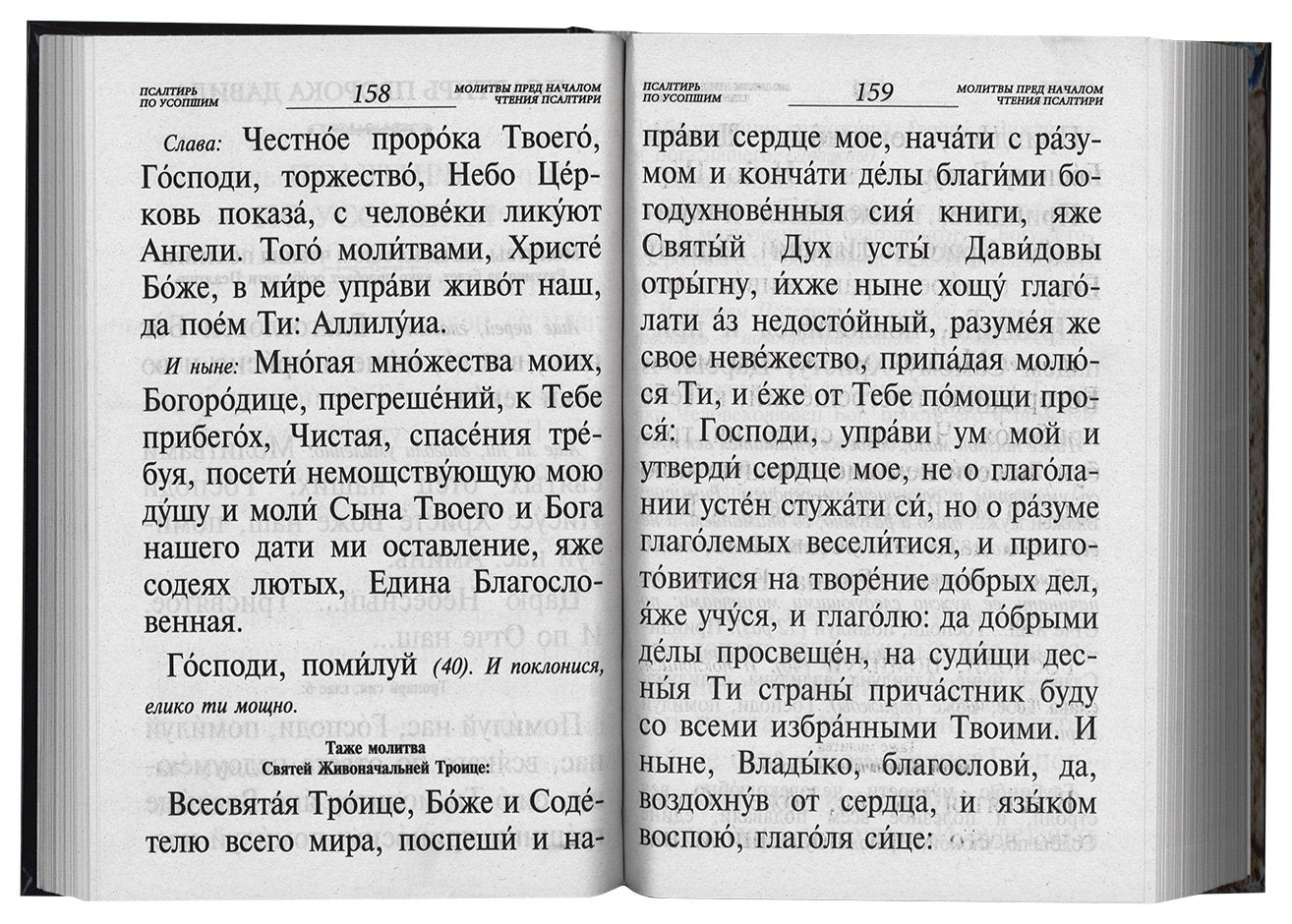 Псалтирь и каноны по усопшим для слабовидящих