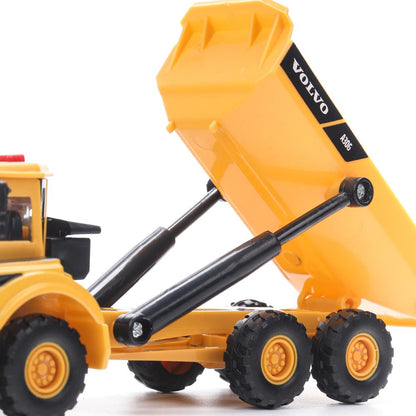 Machine en métal de couleur noire VOLVO КАРЬЕРНЫЙ САМОСВАЛ 16 см, двер, подв дет, кор. Parc technologique dans le cor.2*36шт